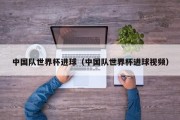 中国队世界杯进球（中国队世界杯进球视频）