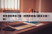 世界观世界杯门票（世界杯现场门票多少钱一张）
