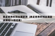 男足世界杯预选赛亚洲（男足世界杯预选赛亚洲赛程12强结果）