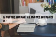 世界杯预选赛积分榜（世界杯预选赛积分榜国足）
