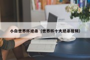 小白世界杯绝杀（世界杯十大绝杀视频）